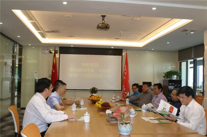 中共贛州市委常委、統(tǒng)戰(zhàn)部長彭業(yè)明等領導一行到訪廣東博皓考察指導-3
