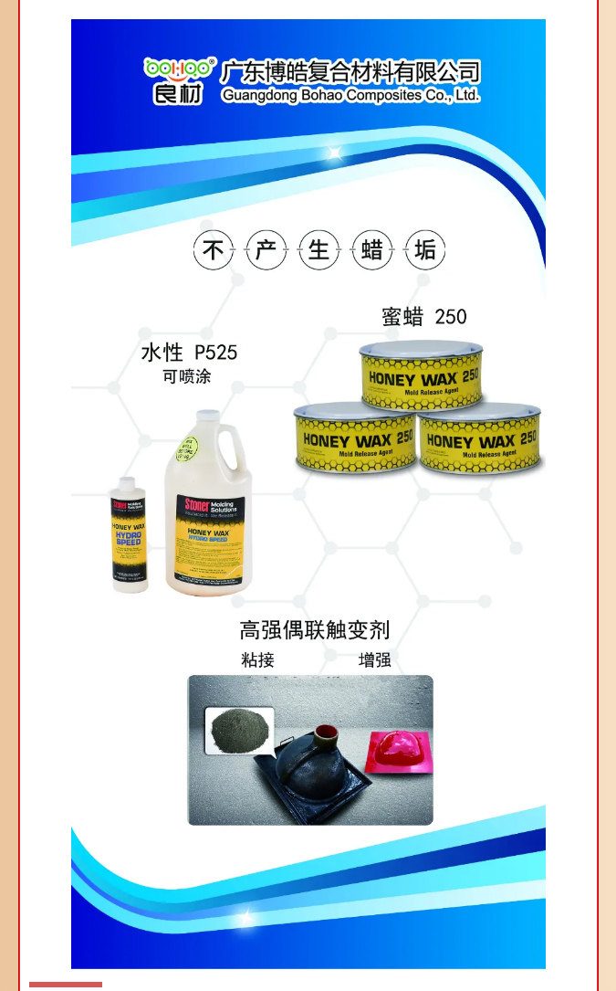 第26屆復(fù)材展廣東博皓熱推產(chǎn)品：美國(guó)Stoner脫模劑、高強(qiáng)偶聯(lián)觸變劑